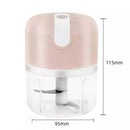 Mini Electric Portable Food Processor 3 Blades USB 250 ml Bivolt