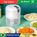 Mini Electric Portable Food Processor 3 Blades USB 250 ml Bivolt