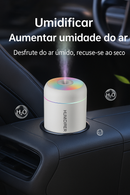 "Mini Umidificador de Ar USB  com Luz LED e Difusor de Aromas"