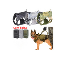 Colete resistente para cães de trabalho — arnês confortável, antitração e ajustável para cães de médio porte.