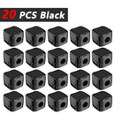 Magnetic Cable Clips Adjustable Cord Holder | Adhesive Under Desk Mgmt Organizer for Home Office Car Wall Desktop Nightstand