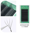GLAMLASH 3D 4D 5D W Shaped Eyelash Lashes Easy Fan Eyelash Extensions Wholesales YY Premade Volume 12 Rows W Style Natural Soft