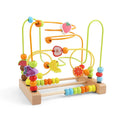 Montessori Baby Toys Wooden Roller Coaster Bead Maze Abacus Math Toys Toddler Early Educational Toys for 1 2 3 Years Kids Gifts