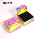 100PCS Rainbow Reveal Craft Kit with Wooden Stylus, Parent-Child Activity Gift for Kids Ages 5-12 (Non-Toxic Coating)