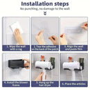 Hair Dryer Holder Wall Dryer Cradle Straightener Stand Hairdryer Organizer Box Toilet Blower Holder Shelf Bathroom Accessories