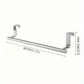 Towel Rack Over Door Cabinet Shelf Rack Stainless Steel Bar Bathroom Kitchen Hanging Holder Home Storage Kitchen Tools