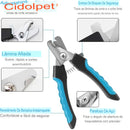 Cortador de Unhas Profissional Pet | Tesoura Inox com Protetor de Segurança