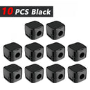 Magnetic Cable Clips Adjustable Cord Holder | Adhesive Under Desk Mgmt Organizer for Home Office Car Wall Desktop Nightstand