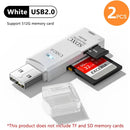 2-in-1 Multi Functional  USB 3.0 Card ReaderMicro SD TFMemoryCardReaderUSBFlashDrive CardreaderAdapter For PCLaptops Accessories
