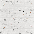 70cm*1m 3D Self-adhesive Wall Sticker Imitation Brick Bedroom Home Decor Waterproof Self-adhesive DIY Wallpaper for Living Room