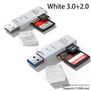2-in-1 Multi Functional  USB 3.0 Card ReaderMicro SD TFMemoryCardReaderUSBFlashDrive CardreaderAdapter For PCLaptops Accessories