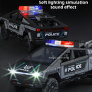 1:32 Miniature Pickup Santana Police Car Toy Models Alloy Diecast Doors Opened Pull Back Sound Light Children Interactive Toys