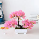 Artificial Plants Decoration Potted Bonsai Small Tree Pot Fake Plant Potted zen garden Ornaments Table Home Room Decoration