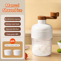 Shaved Ice Machine Mini Ice Crusher Hand Operated Shaved Ice Milkshake Maker Household Portable Small Hail Machine Kitchen Tool