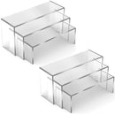 3/6/9Pcs Acrylic Transparent Display Stand U Shape Lightweight Holder Window Counter Cosmetics Rack Dessert Model Shelf