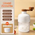 Shaved Ice Machine Mini Ice Crusher Hand Operated Shaved Ice Milkshake Maker Household Portable Small Hail Machine Kitchen Tool