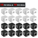 Magnetic Cable Clips Adjustable Cord Holder | Adhesive Under Desk Mgmt Organizer for Home Office Car Wall Desktop Nightstand