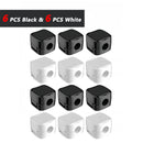 Magnetic Cable Clips Adjustable Cord Holder | Adhesive Under Desk Mgmt Organizer for Home Office Car Wall Desktop Nightstand