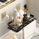 Bathroom Shelf No Drill Wall Mounted Shampoo Bottle Shower Corner Rack Toilet Storage Rack Aluminum Bathroom Kitchen Accessories