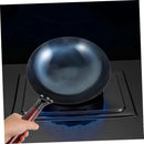 Iron Wok Iron Pot Household Frying Pan Traditional Hand Forged Without Coating Wooden Handle Old-style Non-iron Pot (30cm)