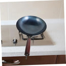 Iron Wok Iron Pot Household Frying Pan Traditional Hand Forged Without Coating Wooden Handle Old-style Non-iron Pot (30cm)