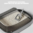 Easy Clean Cat Toilet Box with Scoop Semi Enclosed High Fence Open Top Kitty Litter Tray Durable Spacious Sandbox Pet Accessory