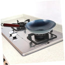 Iron Wok Iron Pot Household Frying Pan Traditional Hand Forged Without Coating Wooden Handle Old-style Non-iron Pot (30cm)