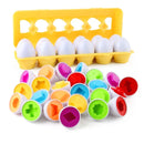 Matching Eggs Toys for Kids 1 2 3Toddlers Montessori Toys Easter Eggs Baby Shape Sorter Games Children Educational Learning Toys