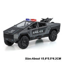 1:32 Miniature Pickup Santana Police Car Toy Models Alloy Diecast Doors Opened Pull Back Sound Light Children Interactive Toys
