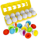 Matching Eggs Toys for Kids 1 2 3Toddlers Montessori Toys Easter Eggs Baby Shape Sorter Games Children Educational Learning Toys